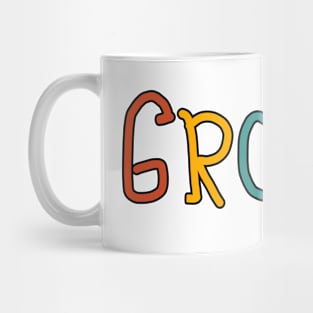 groovy retro vibes aesthetic vintage Mug